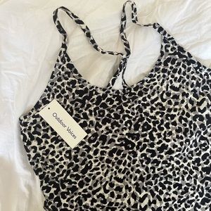 Small Outdoor Voices Exercise Dress Snow Leopard